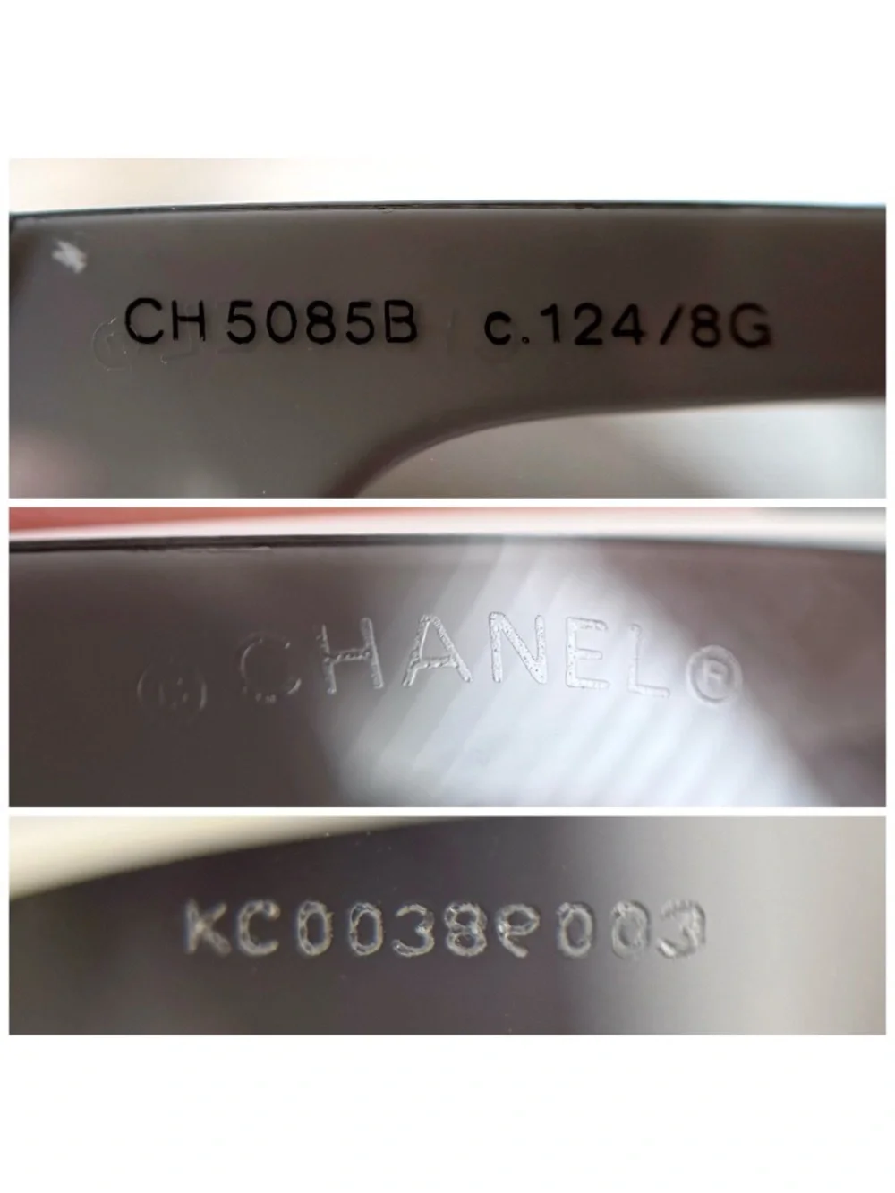 CHANEL Classic Vintage Y2K White CC Logo 5085 Shield Sunglasses - Picture 8 of 9